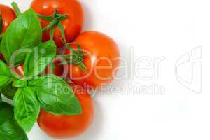 Basil and tomatoes