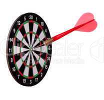 big arrow on dart board