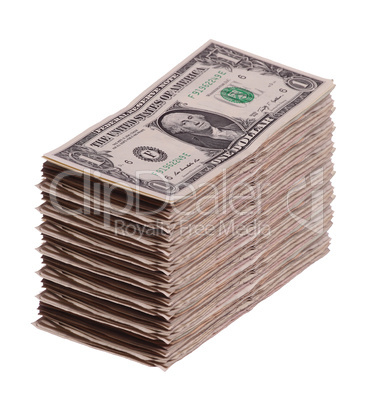 stack of dollar notes