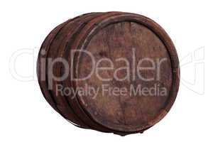 old wooden barrel