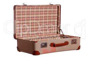 very old used suitcase
