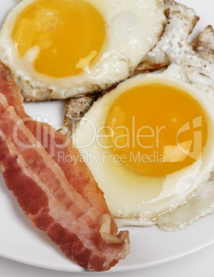 Fried Eggs And Bacon