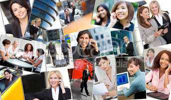 Montage of Successful Business Women