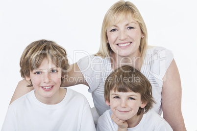 Young Happy Boy Smiling in Jeans and T-Shirt
