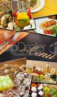 Mediterranean Healthy Food & Menu Montage