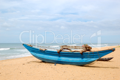 The traditional Sri Lanka's boat for fishing