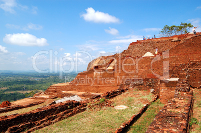 The view from Sigiriya (Lion's rock) is an ancient rock fortress