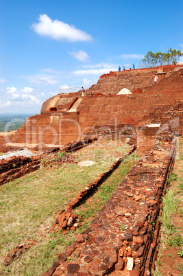 The view from Sigiriya (Lion's rock) is an ancient rock fortress