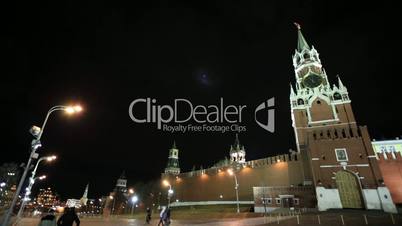 People walking in Red square. Moscow.