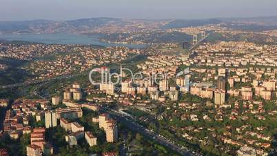 time lapse aerial wiev istanbul