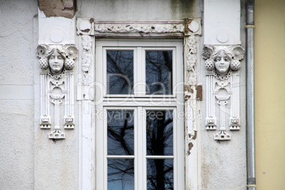 Jugendstildetail an einem Haus in Detmold