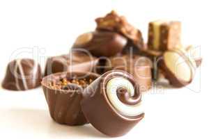 Chocolate candys and truffles