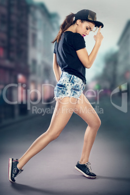 woman hip hop dancer