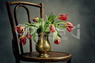 Verwelkte Tulpen