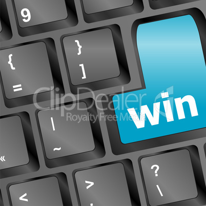 Computer keyboard with Win key