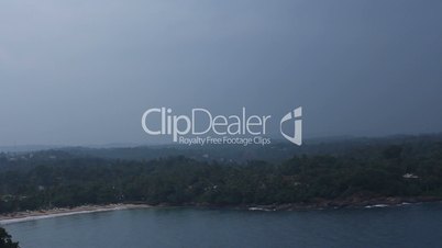 Lighthous view of coast line, Sri Lanka.