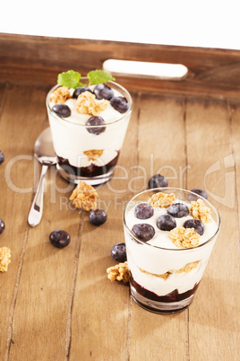 blaubeeren joghurt desserts