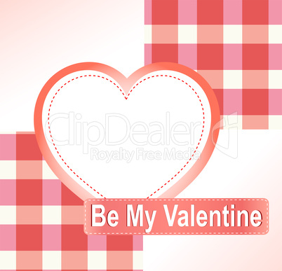 Valentine's background with hearts and place for text. vector