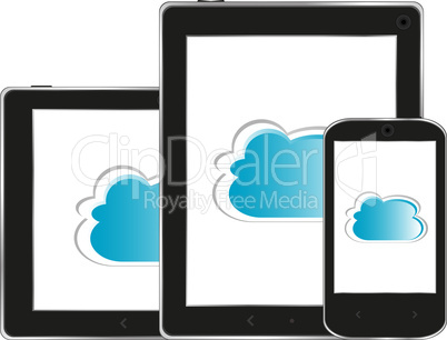 Cloud computing connection on the digital tablet pc