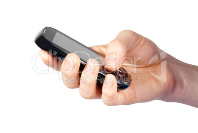 hand using smartphone