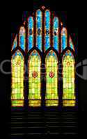 Stained Glass Christian Church Window in Hawaii