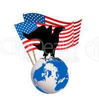 U.S.A. conceptual icon