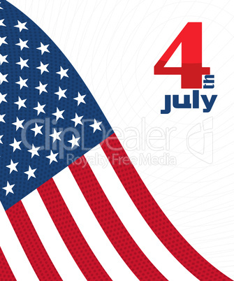 4th of july design card