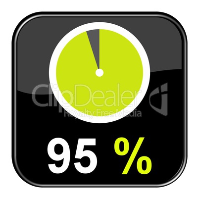 Web Button: 95% Prozent