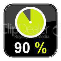 Web Button: 90% Prozent