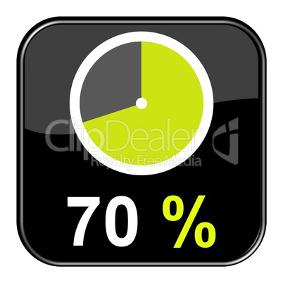 Web Button: 70% Prozent