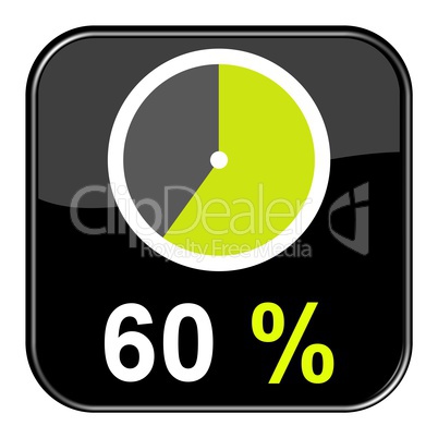 Web Button: 60% Prozent