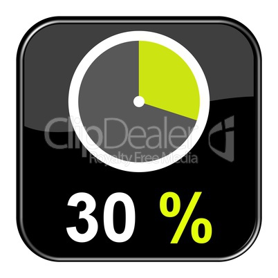 Web Button: 30% Prozent