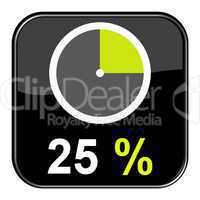 Web Button: 25% Prozent