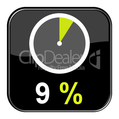 Web Button: 9% Prozent