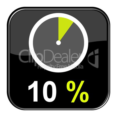 Web Button: 10% Prozent