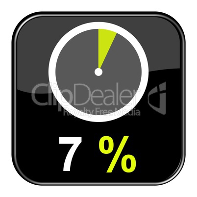 Web Button: 7% Prozent