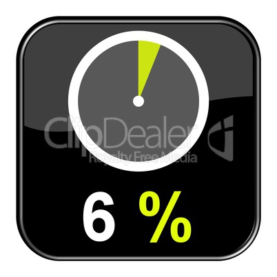 Web Button: 6% Prozent
