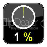 Web Button: 1% Prozent