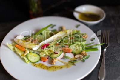 Salad of spring vegetables