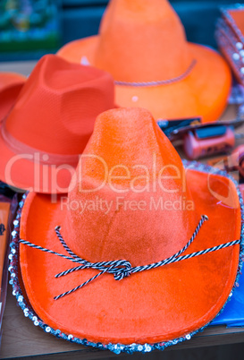 Orange hats in Amsterdam