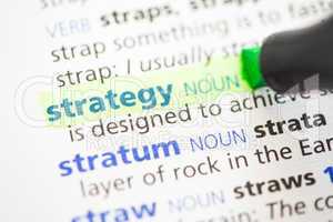 Strategy definition highlighted