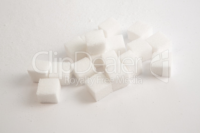 Pile of sugar lumps