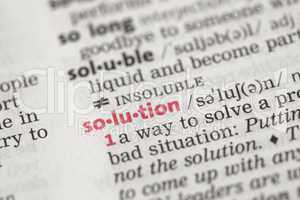 Definition of solution