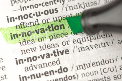 Innovation definition highlighted in green