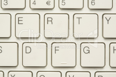 Original letters on keyboard in close up