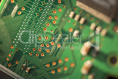 Close up of Printed Circuit Board