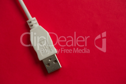 White cable USB