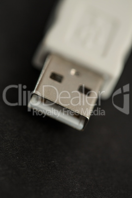 Close up of tip of cable USB