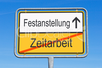 Zeitarbeit und Festanstellung