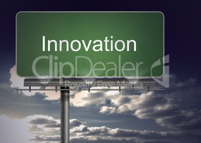 Signpost with innovation